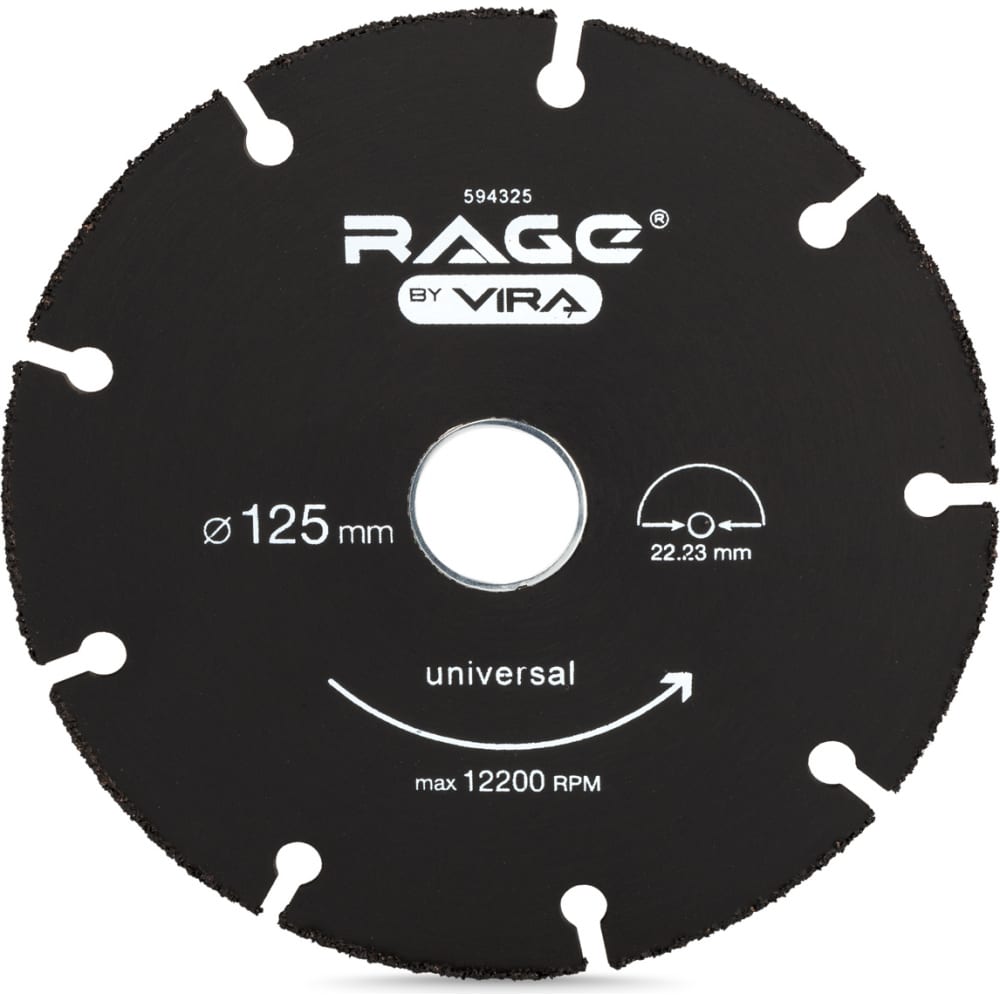 Универсальный отрезной диск для УШМ RAGE