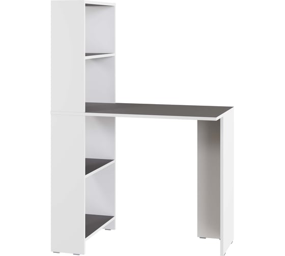 Изображение товара Стол-стеллаж рабочий Атмосфера ЛАЙТ/Белый/Серый шифер МК 00-00028242