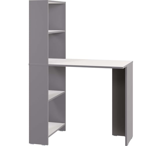 Изображение товара Стол-стеллаж рабочий Атмосфера ЛАЙТ/Серый шифер/Белый МК 00-00028241