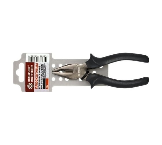 Изображение товара Комбинированные плоскогубцы Волжский Инструмент 200 мм, никелевое покрытие 3601030