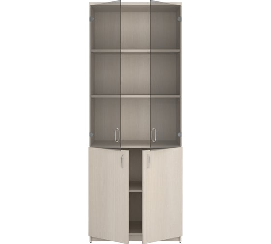 Изображение товара Шкаф закрытый со стеклом Комфорт-Питер 430 Дуб Шамони светлый 2659.430.430