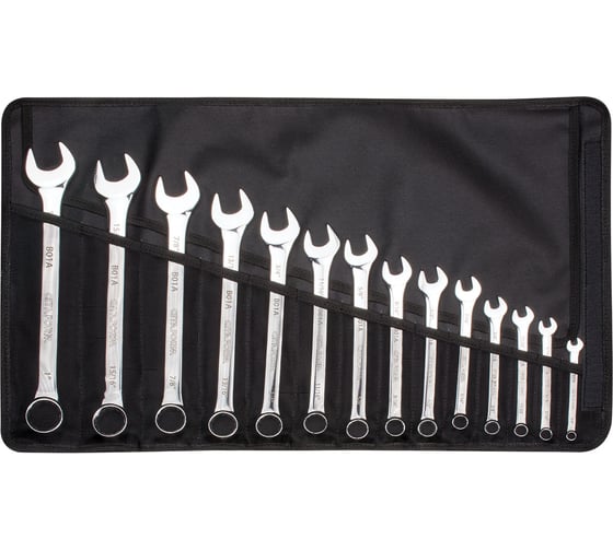 Изображение товара Набор комбинированных ключей Ceta Form SAE 14 предметов, B01A-R14