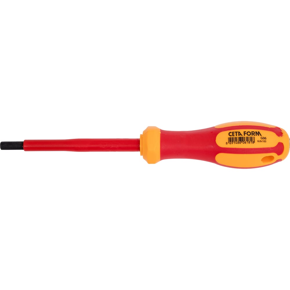 Изображение товара Диэлектрическая отвёртка G06-060-100 100 мм 1000V профессиональная