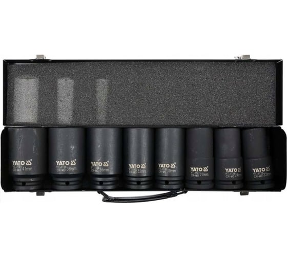 Изображение товара Набор торцевых ударных головок 3/4", 22-41 мм, 8 шт YATO YT-1155