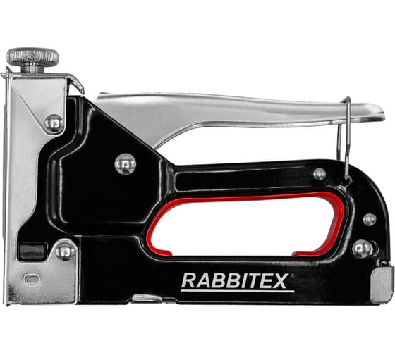 Изображение товара Степлер мебельный ОФИСМАГ стальной регулируемый, тип 53, 4-14мм, +200 скоб, RABBITEX, 671323