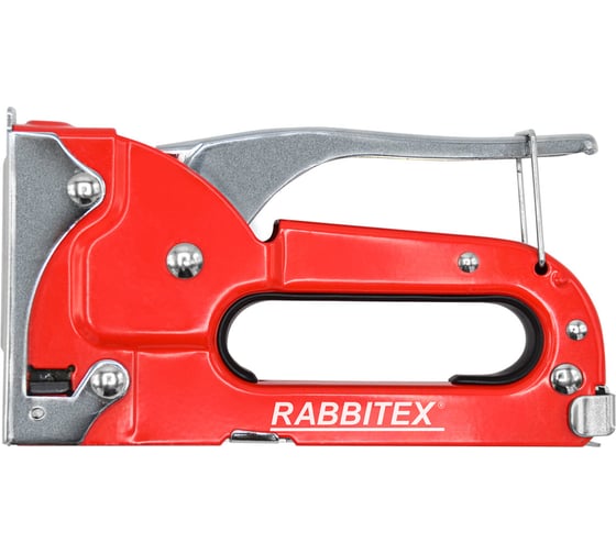 Изображение товара Степлер мебельный ОФИСМАГ стальной, тип 53, 4-8мм, +200 скоб, RABBITEX, 671322