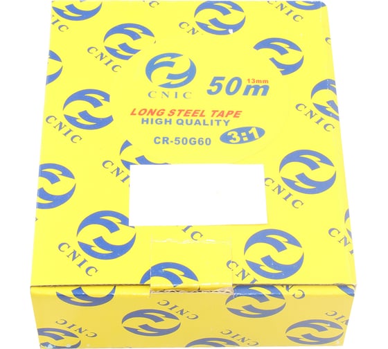 Изображение товара Рулетка CNIC 50 метров х 13мм металлическая лента CR-G60 50G60 75845