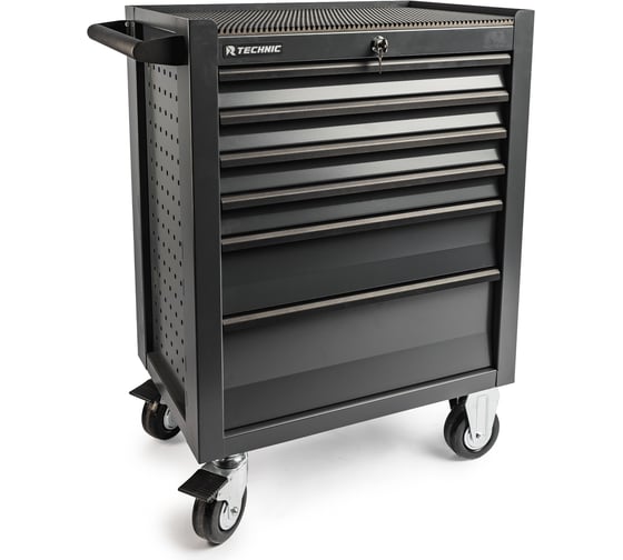 Изображение товара Тележка инструментальная Runtec 6 полочная Standart серая TECHNIC RTSTD-6T