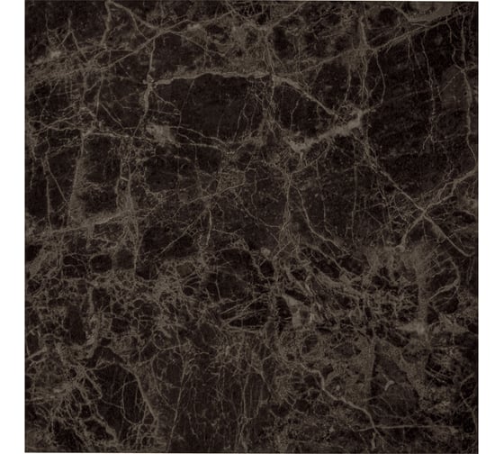 Изображение товара Самоклеящаяся ПВХ плитка LAKO Мрамор (темно-коричневый; 28 шт; 2.52 кв.м) LKD-81021-1