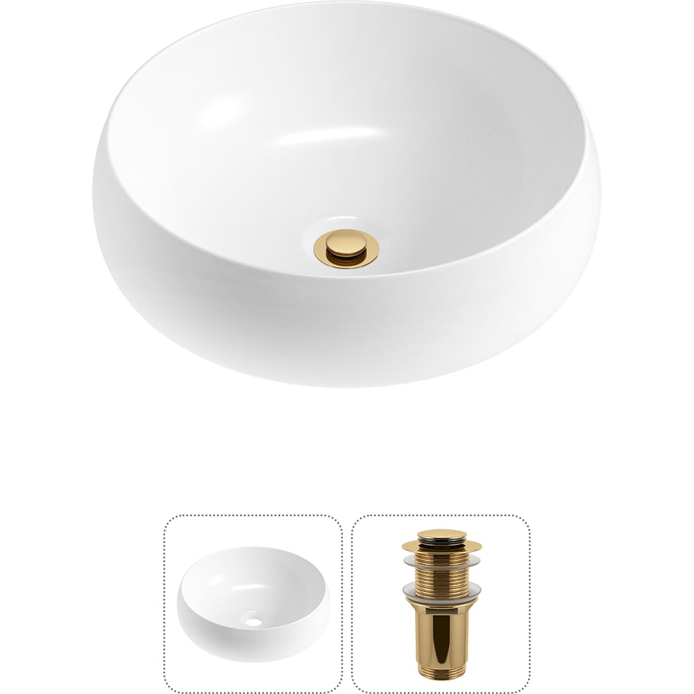Изображение товара Lavinia Boho Bathroom Sink накладная раковина 36x36 см глянцевая белая фарфор