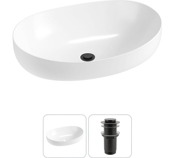 Изображение товара Комплект 2 в 1 Lavinia Boho Bathroom Sink накладная раковина 63x42 см, состоит из 3331111 20215509R