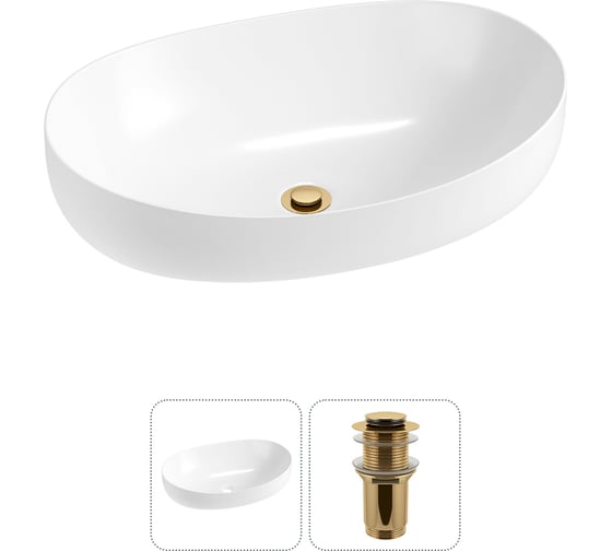 Изображение товара Комплект 2 в 1 Lavinia Boho Bathroom Sink накладная раковина 63x42 см, состоит из 3331111 20215510R