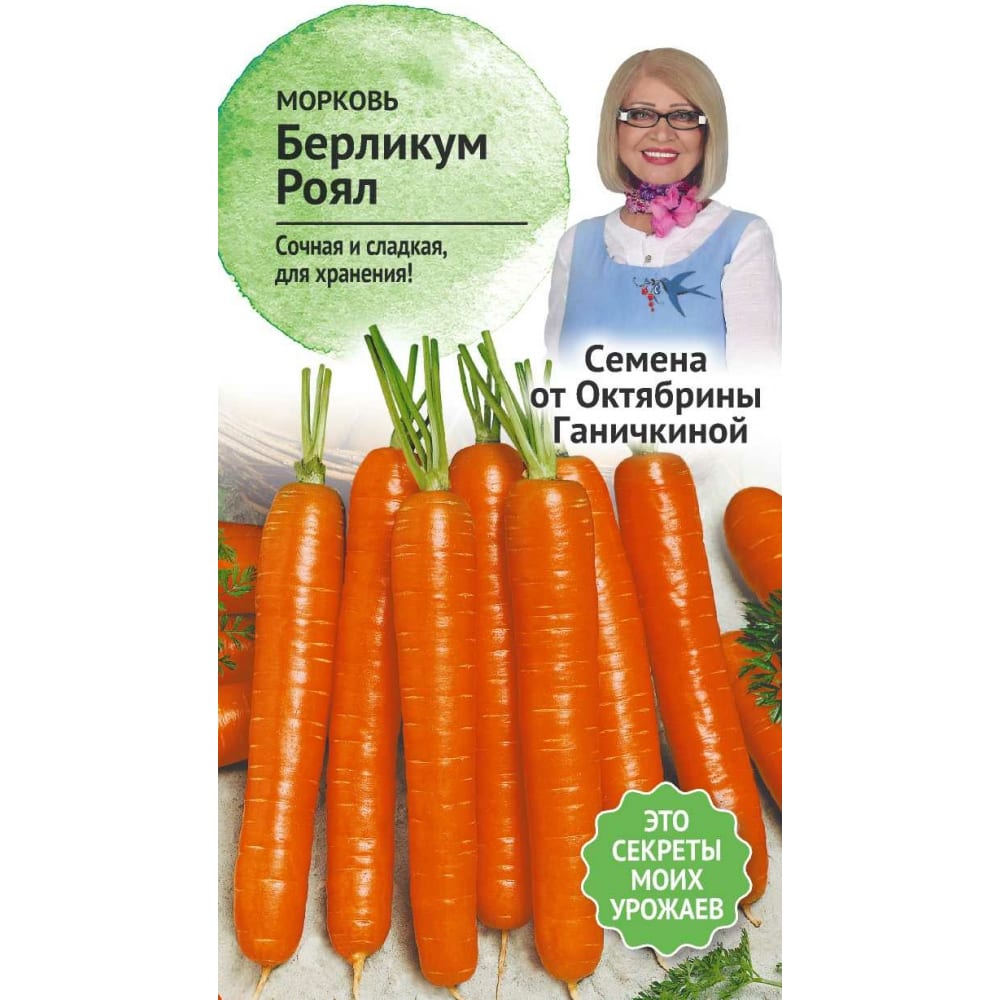 Морковь семена ОКТЯБРИНА ГАНИЧКИНА, цвет не цветет 119116 Берликум Роял - фото 1