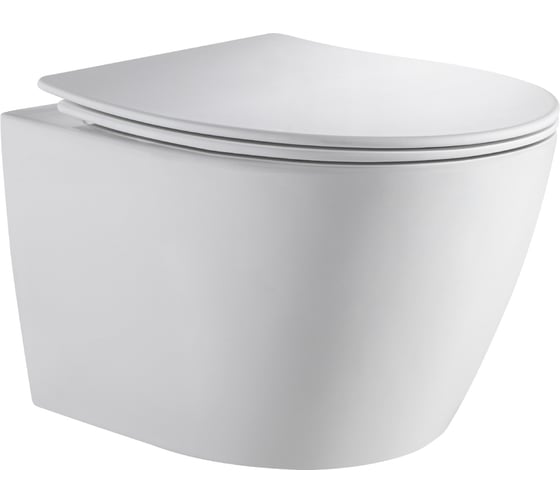 Изображение товара Унитаз подвесной безободковый ORANGE с системой слива TORNADO FLUSH, санфарфор. C07-150W