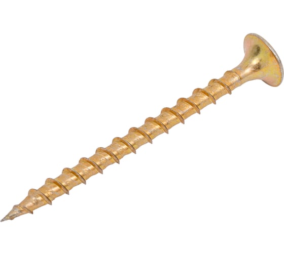 Изображение товара Саморез по дереву ЦММ желтый цинк, PH2, 3,5x45 мм, 1 кг/~382 шт. 0Т-00009093