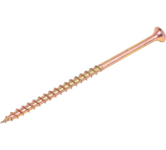 Изображение товара Саморез по дереву ЦММ желтый цинк, PH2, 4,2x90 мм, 1 кг/~155 шт. 0Т-00005306