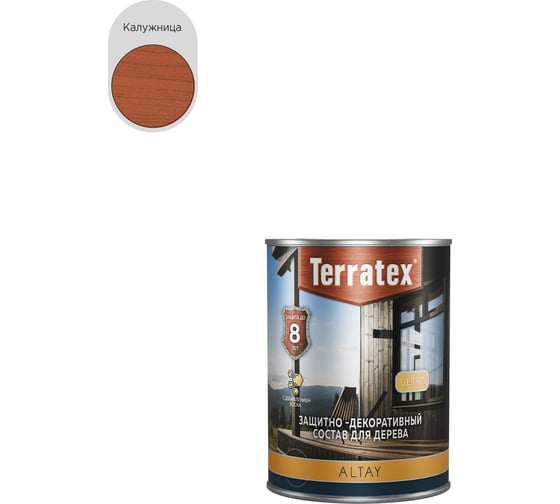 Изображение товара Деревозащитный декоративный состав ТЕРРАТЕКС ALTAY ULTRA Калужница, 0,75кг / 1л /14 ЭК000145658