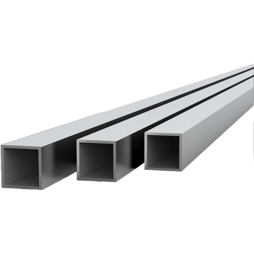 Изображение товара Алюминиевая квадратная труба ДИАЛ 2000x40x40x1,5 мм комплект 3 шт