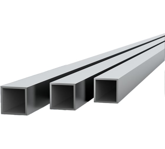 Изображение товара Труба квадратная алюминиевая ДИАЛ 2000x20x20x2 мм, 3 штуки в комплекте 4687206760912