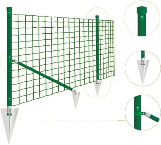 Изображение товара Комплект ограждения СВАЙБЕР Забор Сделай Сам ZSS1.5x20