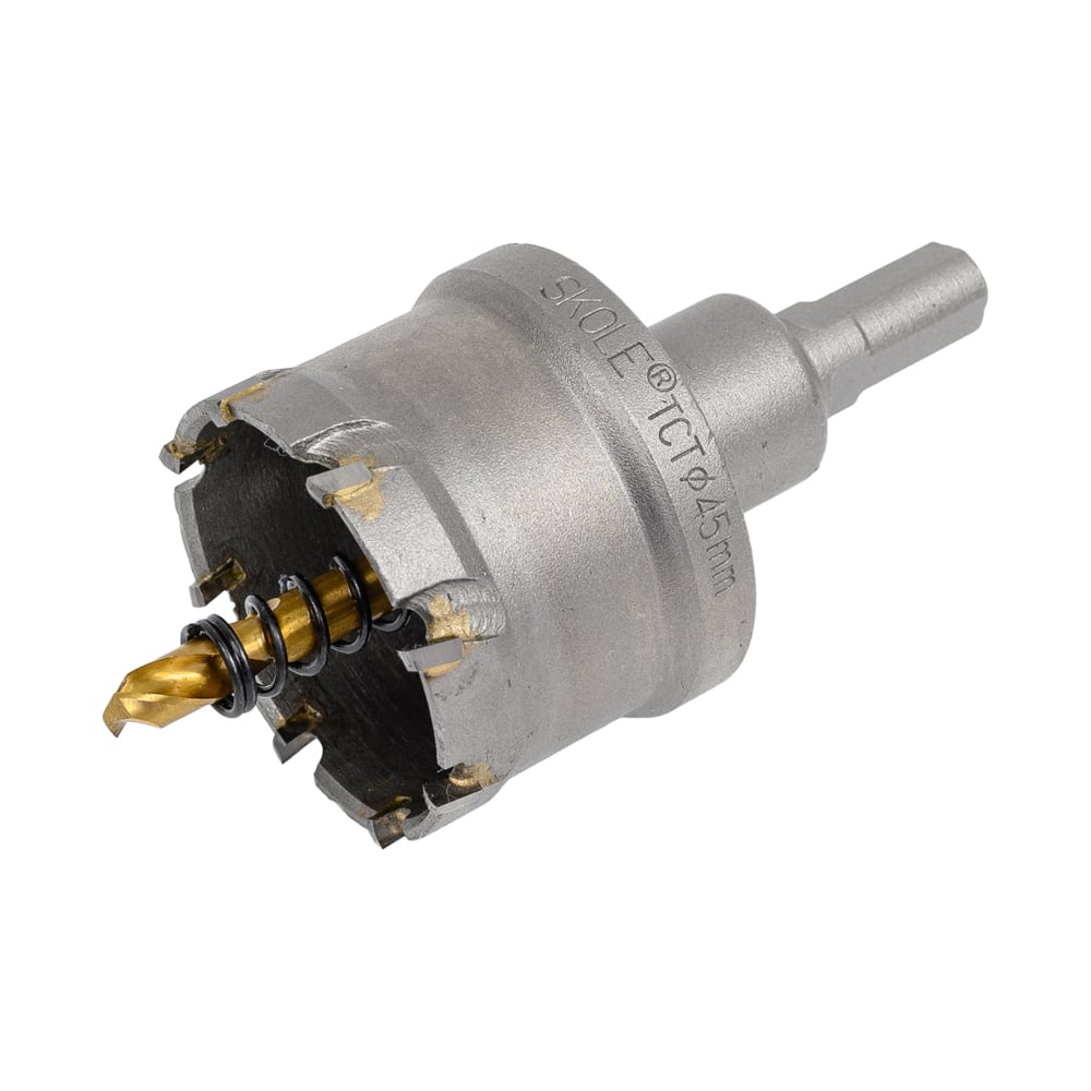 Изображение товара Коронка по металлу твердосплавная SKOLE 45 K9 диаметр 45 мм для металла и пластика