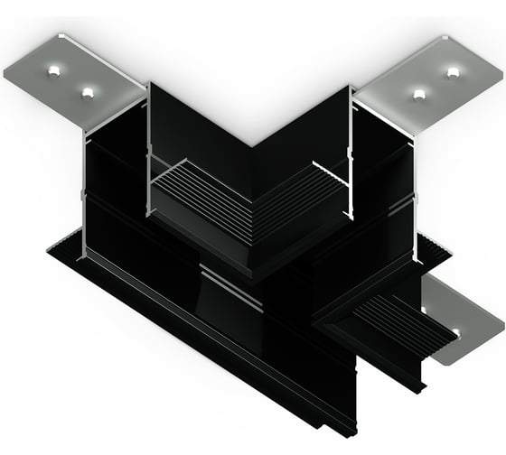 Изображение товара Коннектор Ambrella Light T-образный для встраиваемого шинопровода Magnetic 220V GL1042