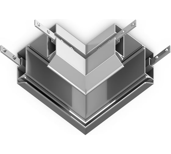 Изображение товара Коннектор Ambrella Light угловой для корпуса в натяжной потолок Magnetic 220V GL1043