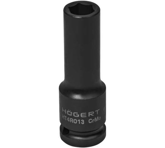 Изображение товара Головка торцевая ударная глубокая шестигранная (13 мм; 1/2DR; DIN 3121; CrMo) HOEGERT TECHNIK HT4R013