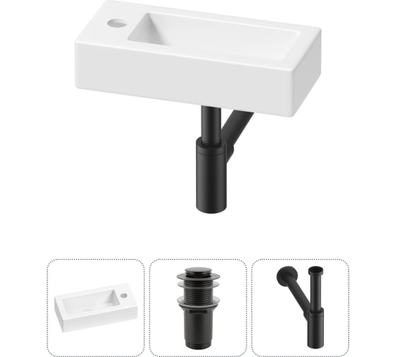 Изображение товара Комплект 3 в 1  Lavinia Boho Bathroom Sink накладная/подвесная раковина 37x18 см 20215886R