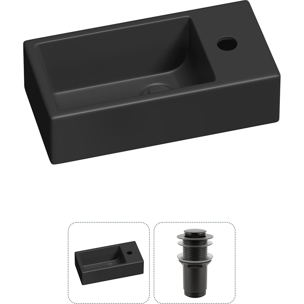 Изображение товара Комплект 2 в 1 Lavinia Boho Bathroom Sink накладная или подвесная раковина 40x20 см