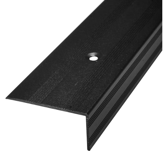Изображение товара Порог-угол Трибатрон АЛ-267 1, 50м, чёрный муар 88899