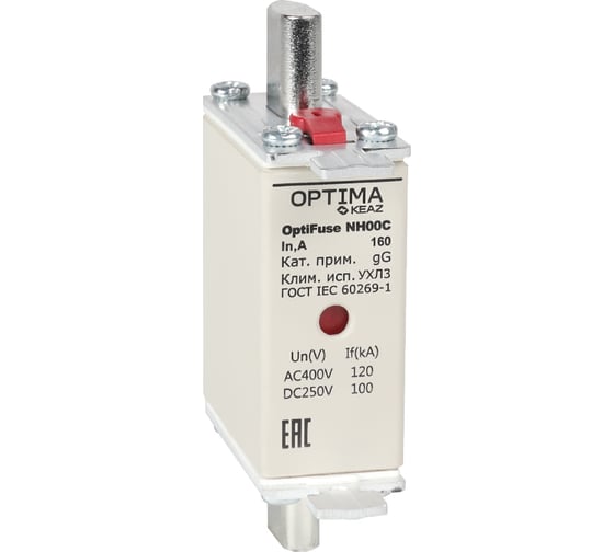 Изображение товара Вставка плавкая КЭАЗ OptiFuse NH00C-25-gG-УХЛ3 3шт 374913