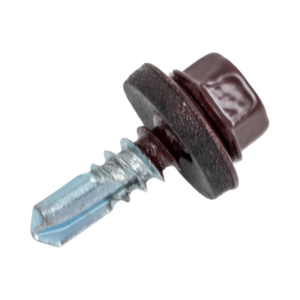 Изображение товара Саморез кровельный по металлу ЦММ ПРЕМИУМ 5,5x19 RAL 8017 250 шт