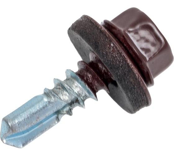 Изображение товара Саморез кровельный по металлу ЦММ ПРЕМИУМ 5,5x19, RAL 8017, 250 шт 0Т-00012402