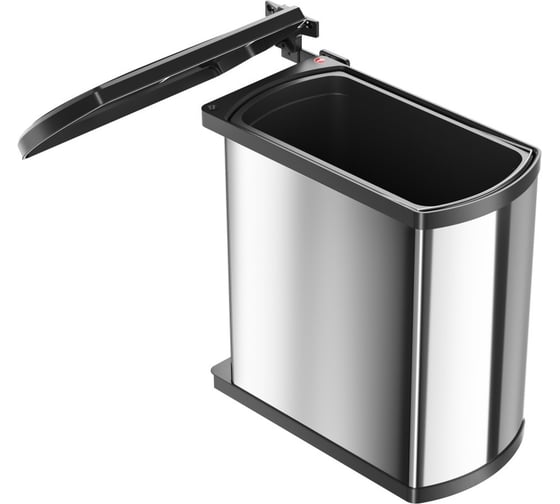 Изображение товара Ведро для мусора навесное ALVEUS нерж/черное Oko flex 18 л. , 3418101