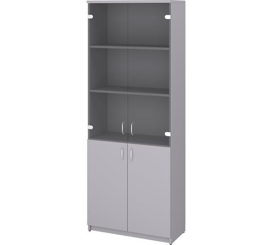 Изображение товара Шкаф закрытый со стеклом Комфорт-Питер 030 Серый 2659.030.030