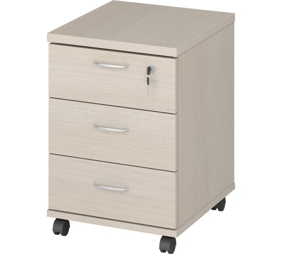 Изображение товара Тумба выкатная Комфорт-Питер с замком 430 Дуб Шамони светлый 2500-Р.430