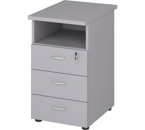 Изображение товара Тумба стационарная Комфорт-Питер с замком 030 Серый Р20.18.030
