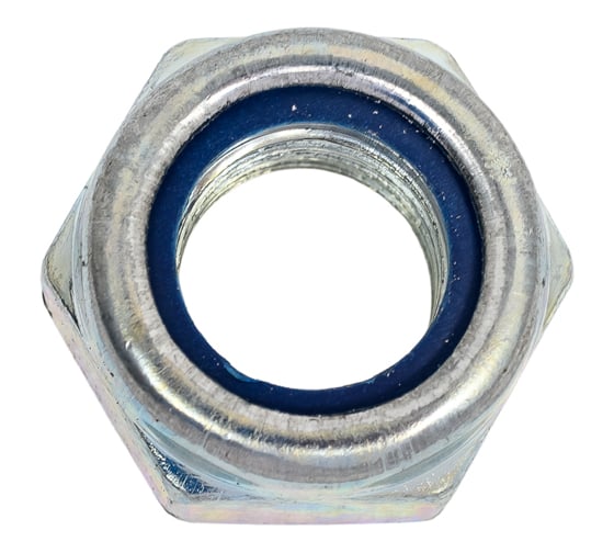 Изображение товара Гайка с нейлоновой вставкой КОСТИНСТРОЙ М14, DIN985, оцинкованная сталь, 100шт 34987