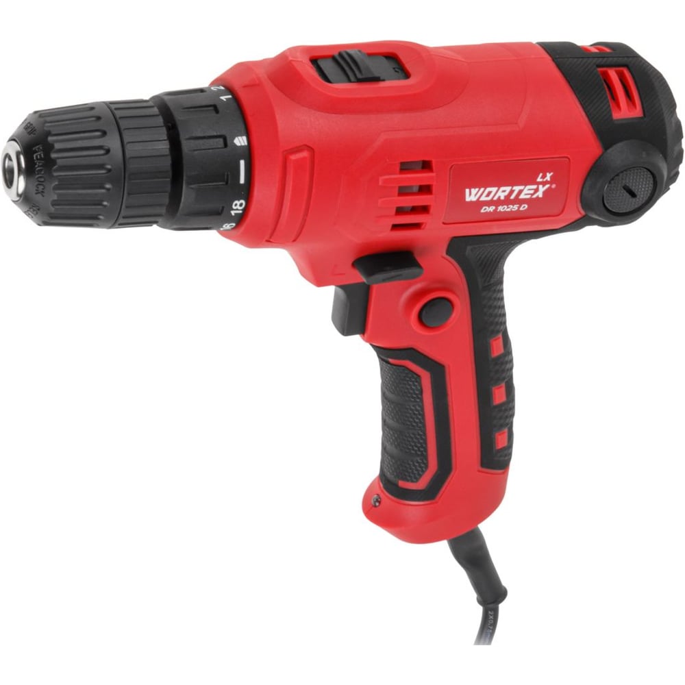 Изображение товара Дрель-шуруповерт WORTEX LX DR 1025 D мощность 400 Вт 2 скорости подсветка реверс