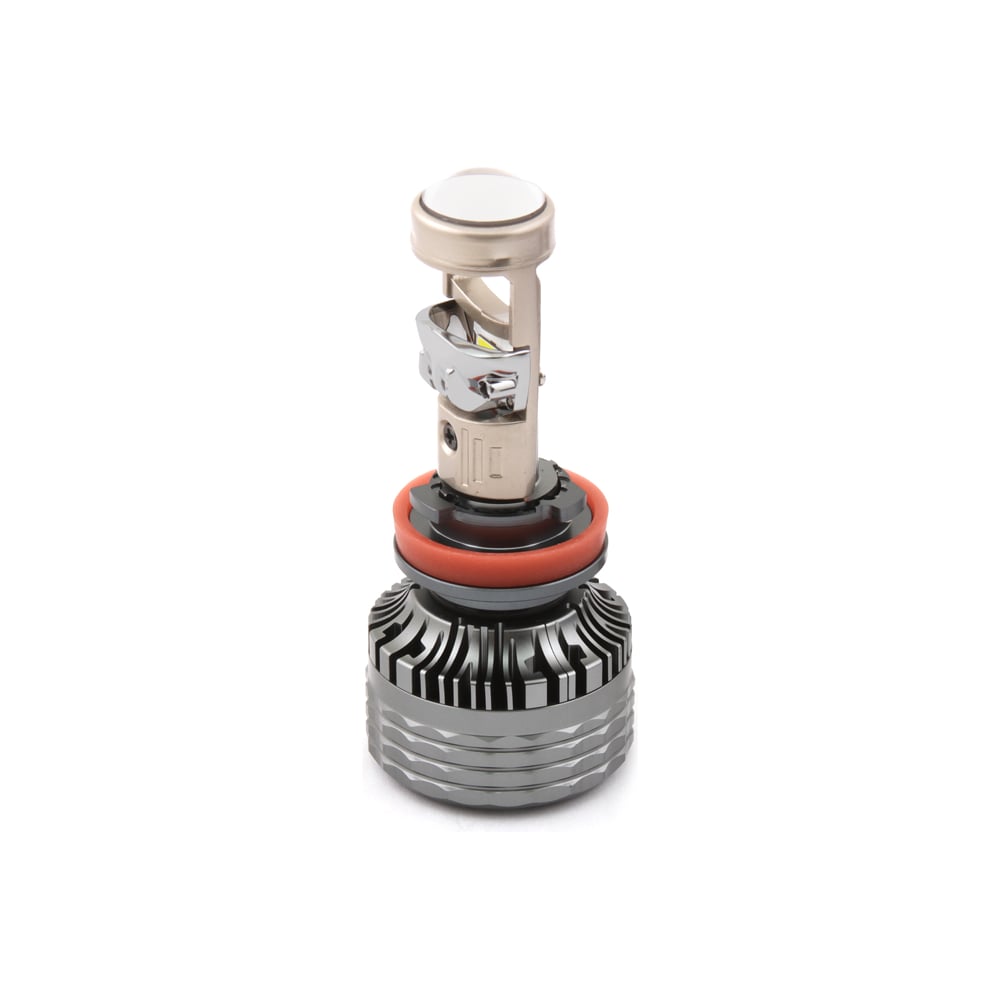 Светодиодные линзы MTF Light серии MicroLENS H11/H8/H16, 12/24V, 55W, 6000K, 4000LM, к-т MC011K5