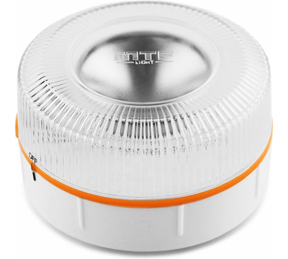 Изображение товара Фонарь аварийный автономный MTF Light серия HELP SIGNAL LED, двухрежимный белый\янтарный, с батареей, IP65, шт LF01W