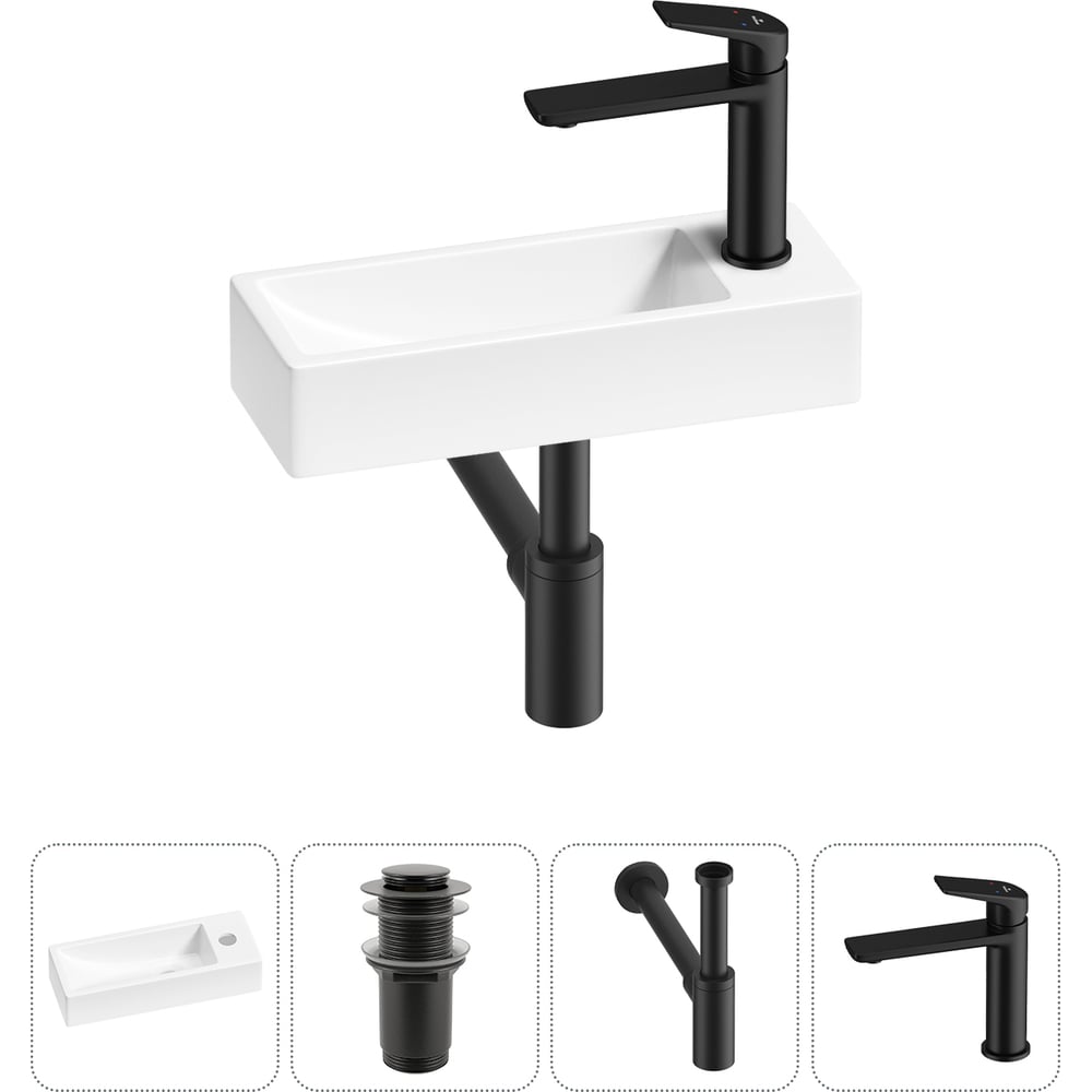 Изображение товара Комплект 4 в 1 Lavinia Boho Bathroom Sink накладная раковина 38x14 см