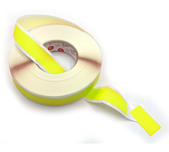 Изображение товара Клейкая лента DGTAPE форма прямоугольник, 25-50мм ultraMATT SIGN желтый, светится в ультрафиолете, 100 шт. SQ-UMF25/50/Y