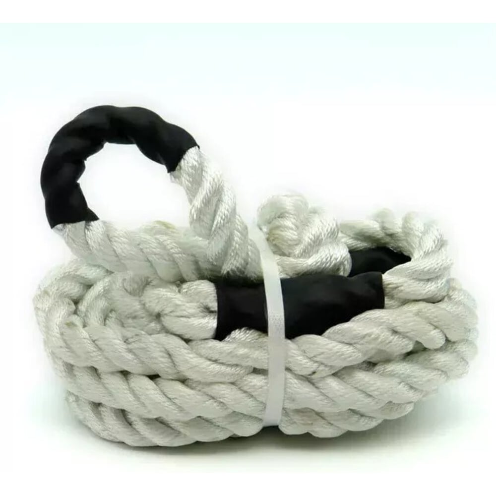 Изображение товара Буксировочный трос Надежный 50 т 6 м полиамид канатный с петлями Premium