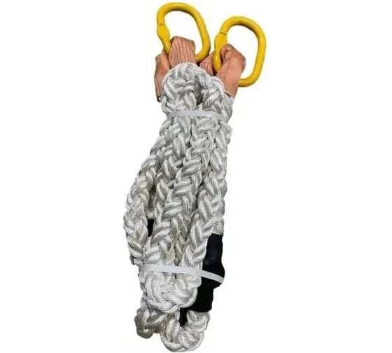 Изображение товара Трос буксировочный Надежный 50 т 10м рывковый из полиамид.каната со звеном сумка Premium nр42638