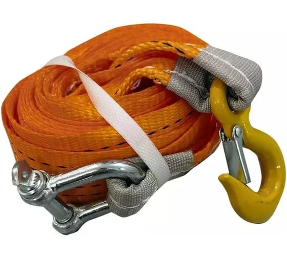 Изображение товара Ремень буксировочный Надежный 7,5 т 6 м, крюк-скоба сумка Premium nр42376
