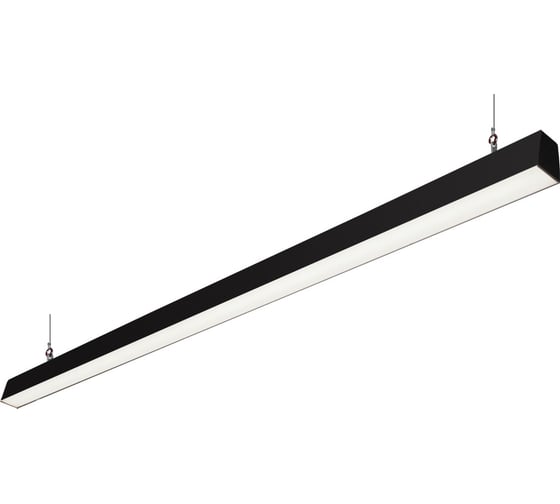 Изображение товара Аварийный линейный светильник ВСЕСВЕТОДИОДЫ Кристалл 56Вт, 6150Лм, 5000K, микропризма, IP44, с БАП на 1 час vs352-56-mpr-5k-li1h-ral9005-1500