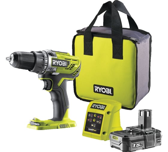Изображение товара Компактная дрель-шуруповерт Ryobi ONE+ R18DD3-115S 5133005301