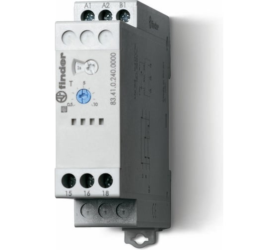 Изображение товара Модульный таймер Finder - задерж отключения по сигналу, be, 1 CO конт. 16а, = 24-240, 834102400000